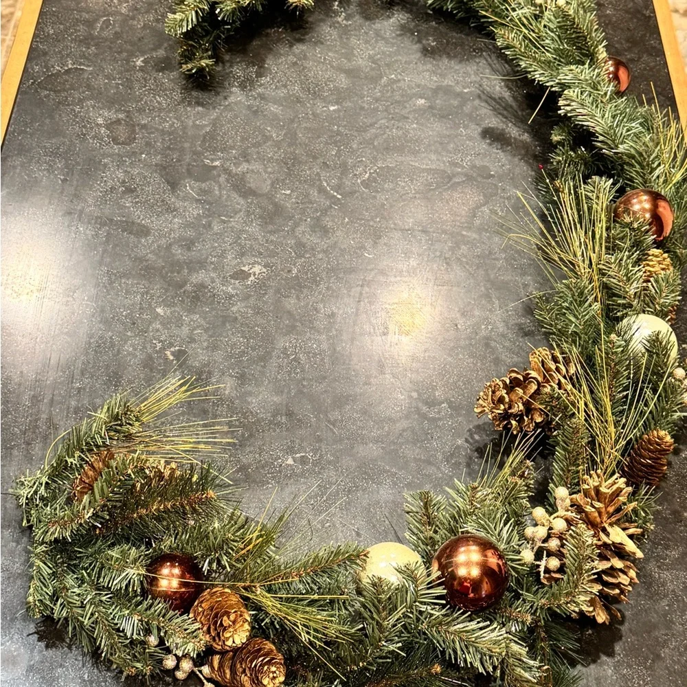 Festive Unlit Predecorated Holiday Garland